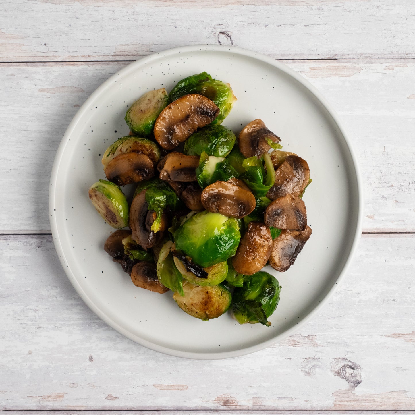 Brussel Sprouts and Mushrooms