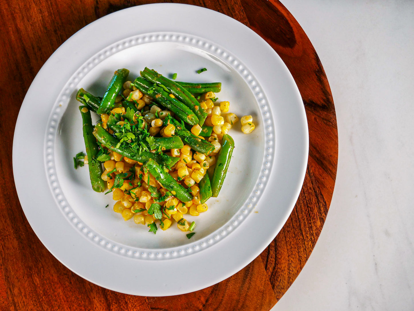 Succotash with Corn and Green Beans