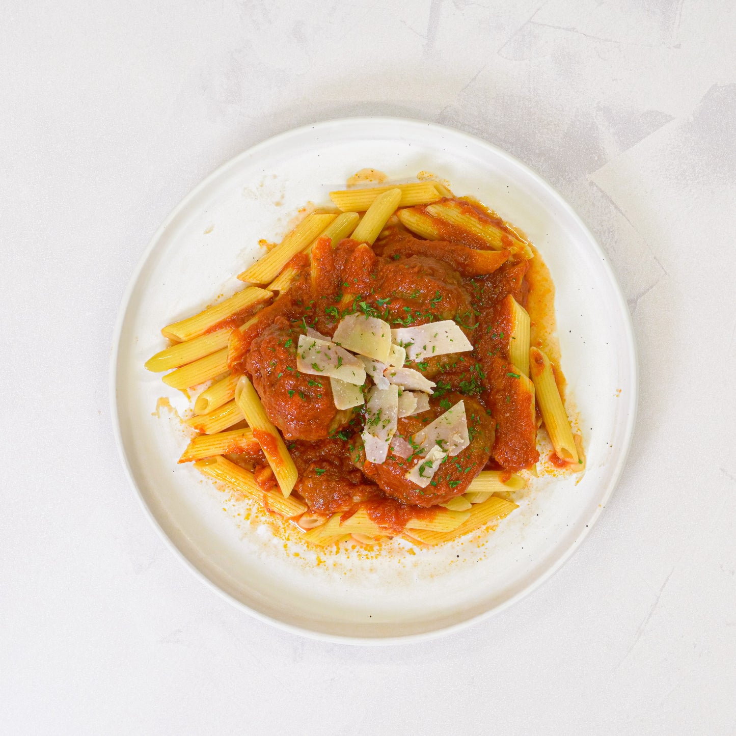 Turkey Meatballs with Pasta & Marinara