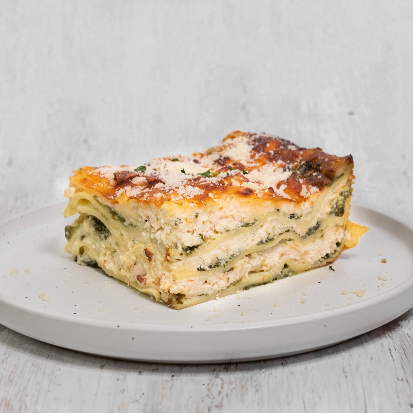 Chicken & Spinach White Lasagna