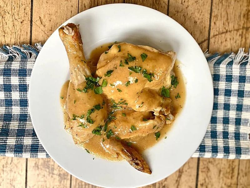 Perfect Roast Chicken with Gravy